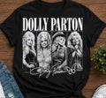 Dolly Parton tshirt featuring 4 iconic images of her career